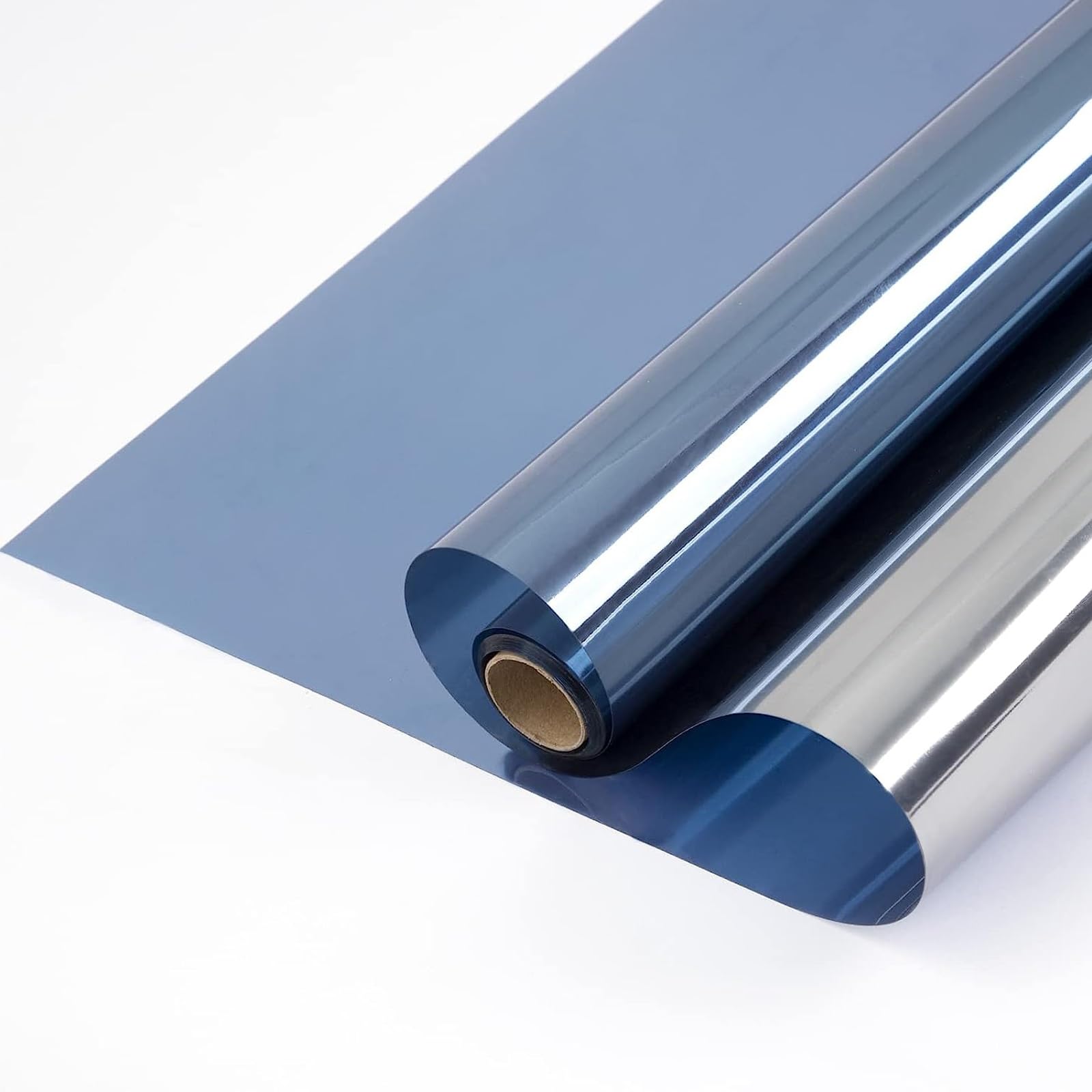 HJXGQJM Pellicola Specchio Vetri Pellicola Finestre Privacy Adesivo Oscurante da Vetro, Anti-UV E Controllo del Calore Pellicola Privacy Monodirezionale Adatto per Ufficio Casa, Blu(75x300cm)