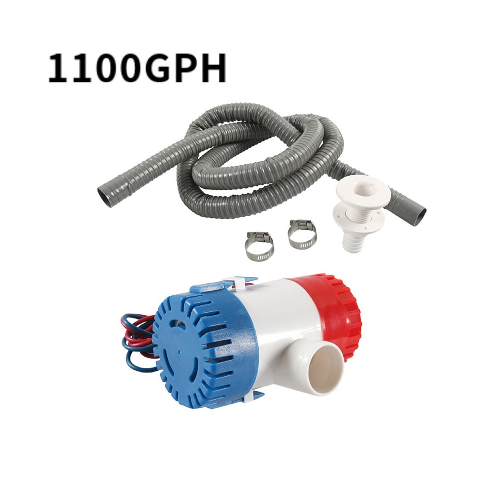 Pompa łodziowa, pompa zęzowa 12V-1100GPH Pompa cieczy do łodzi, jachtów, przyczep kempingowych dla łodzi Yacht RV