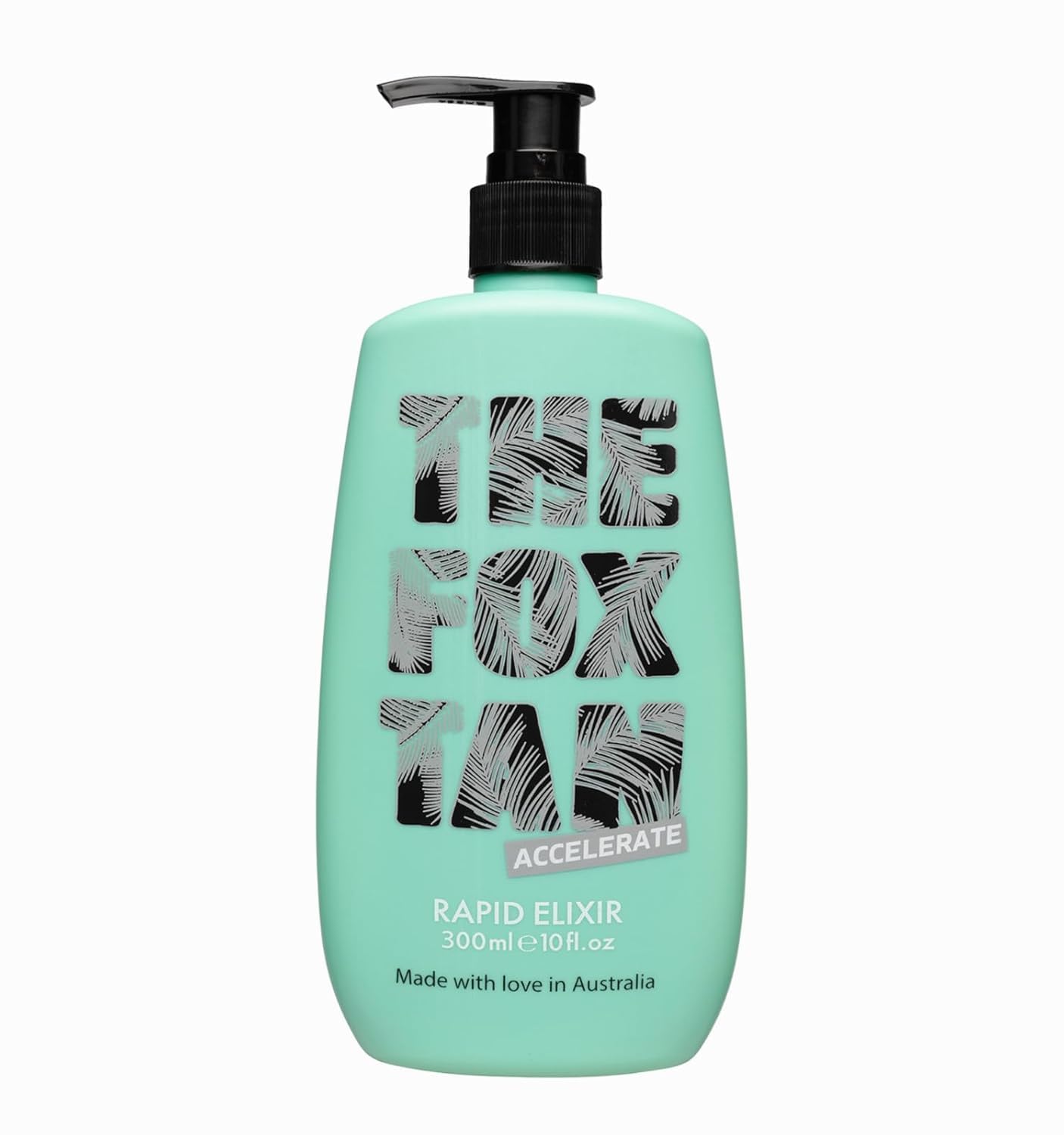 The Fox Tan - Rapid Tanning Elixir - acelerador del bronceado sin autobronceador, Loción vegana el para rostro y cuerpo, para sol y solárium, 300 ml