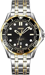 سكمي ساعة للرجال 9276STGDBK فضي/ذهبي