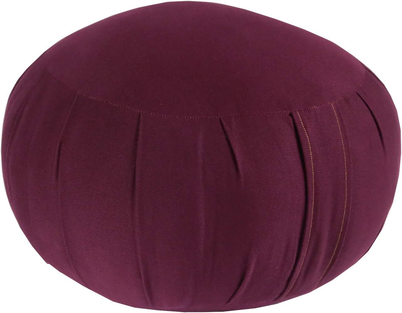 Buy Kapok Zafu Meditation Cushion, Burgundy Online at Lowest Price in