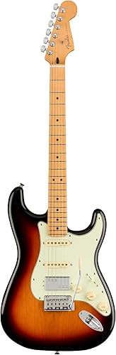 Fender Guitarra eléctrica de cuerpo sólido de 6 cuerdas, derecha, 3 colores Sunburst (0147322300)