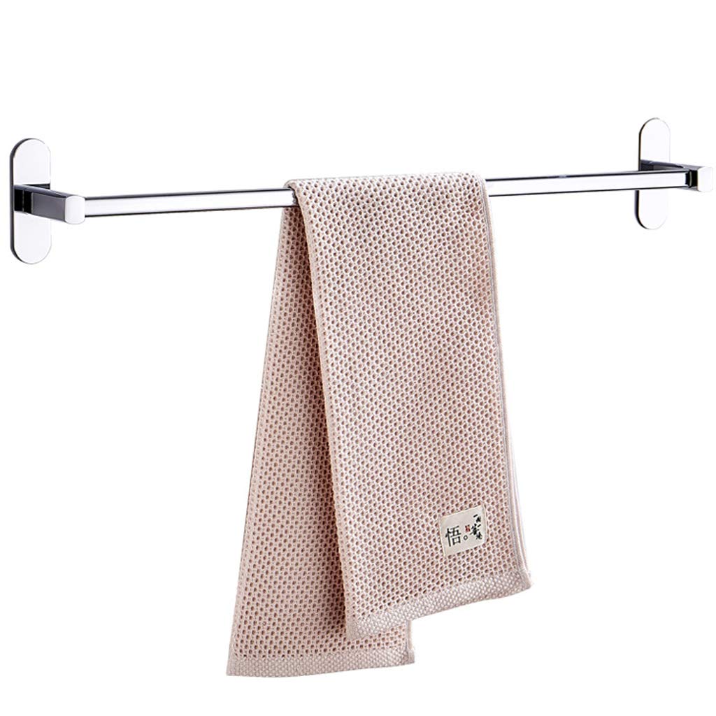 Porte-serviettes de salle de bain 80 cm en acier inoxydable mural sans percer