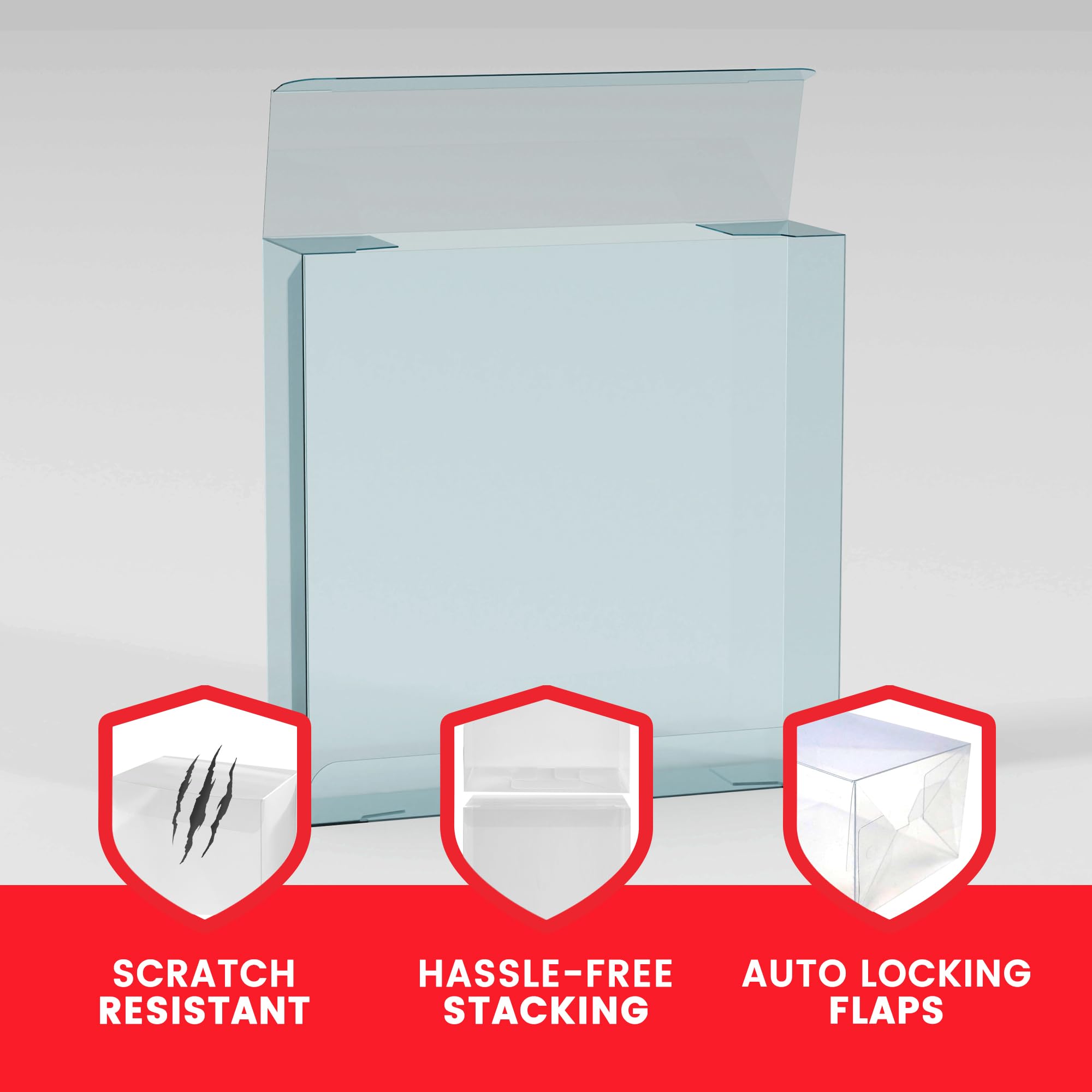 EVORETRO Display Case Storage Protector for Pokemon Japanese Booster Box – 5-Pack 0.5 mm Thick Plastic Display Case for Collectible Gaming Card Storage and Organization. Elevate Your Collection.