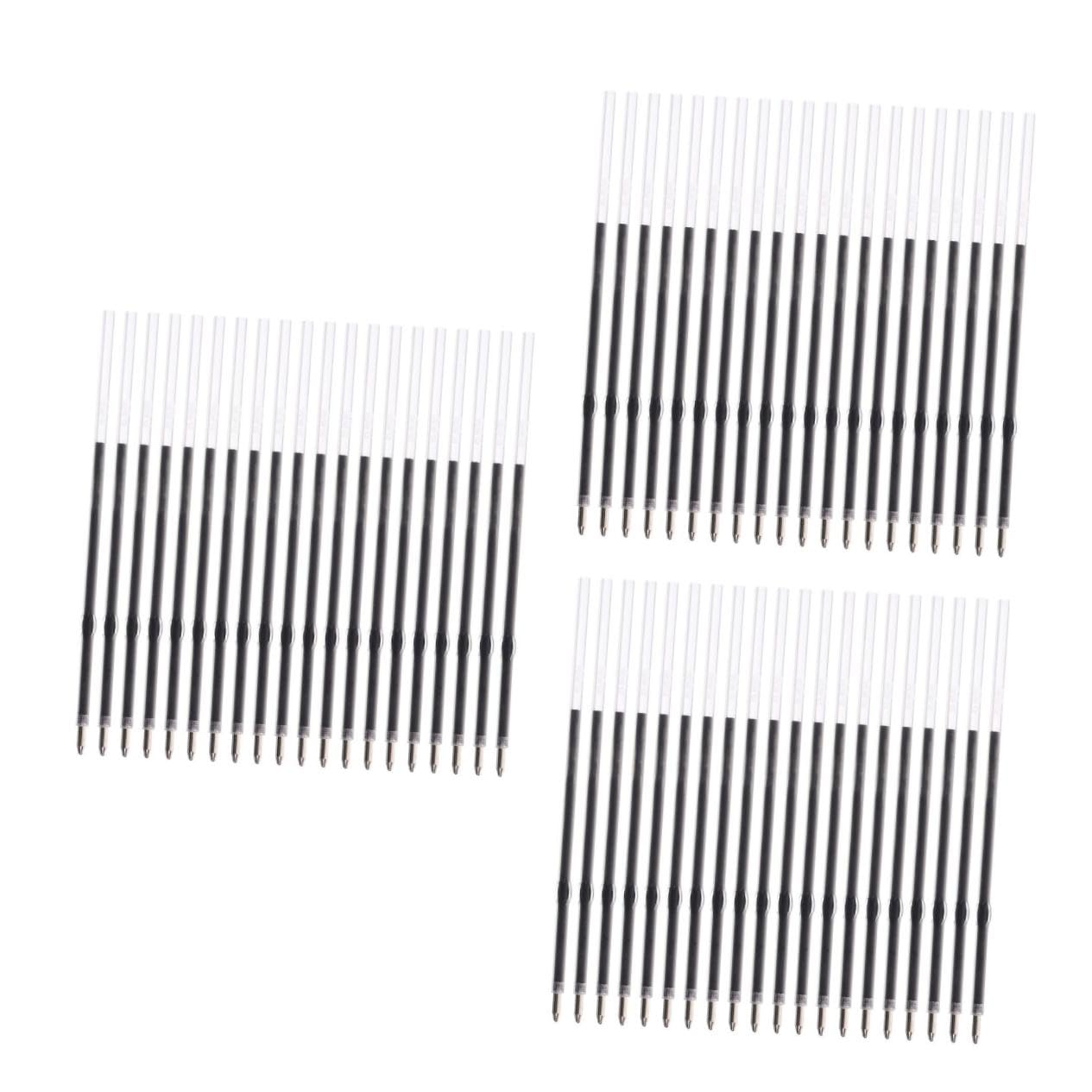 Housoutil 3 Ensembles Recharge À Séchage Rapide Recharges Stylo Rétractable Recharge Remplaçable Recharger Le Rouleau Encreur Recharges De Stylo De Bureau Bille D'acier 200 Pièces * 3