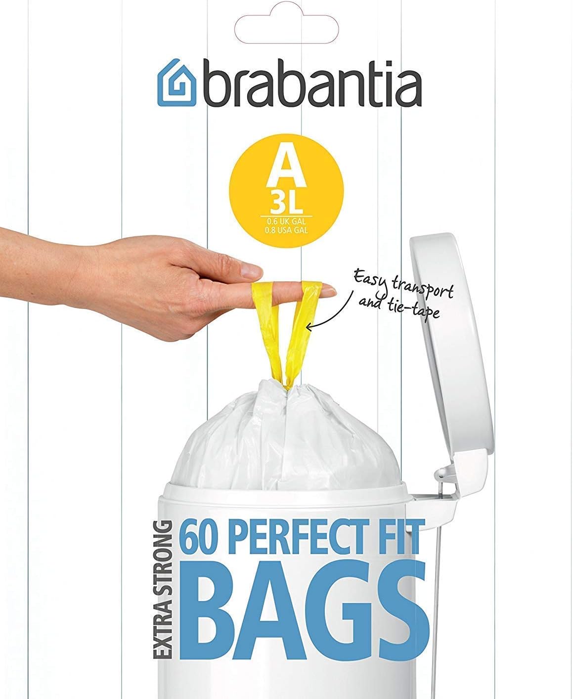 Bin Liners, Size A, 3 L - 60 Bags