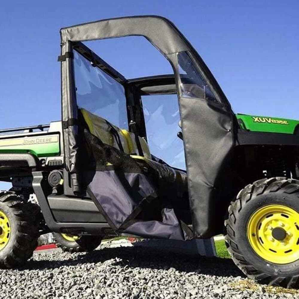 Falcon Ridge UTV Soft Full Door Kit Compatible with John Deere Gator XUV 550, 560, and 590 UTV Models | with Zippered Windows | Side by Side Accessories