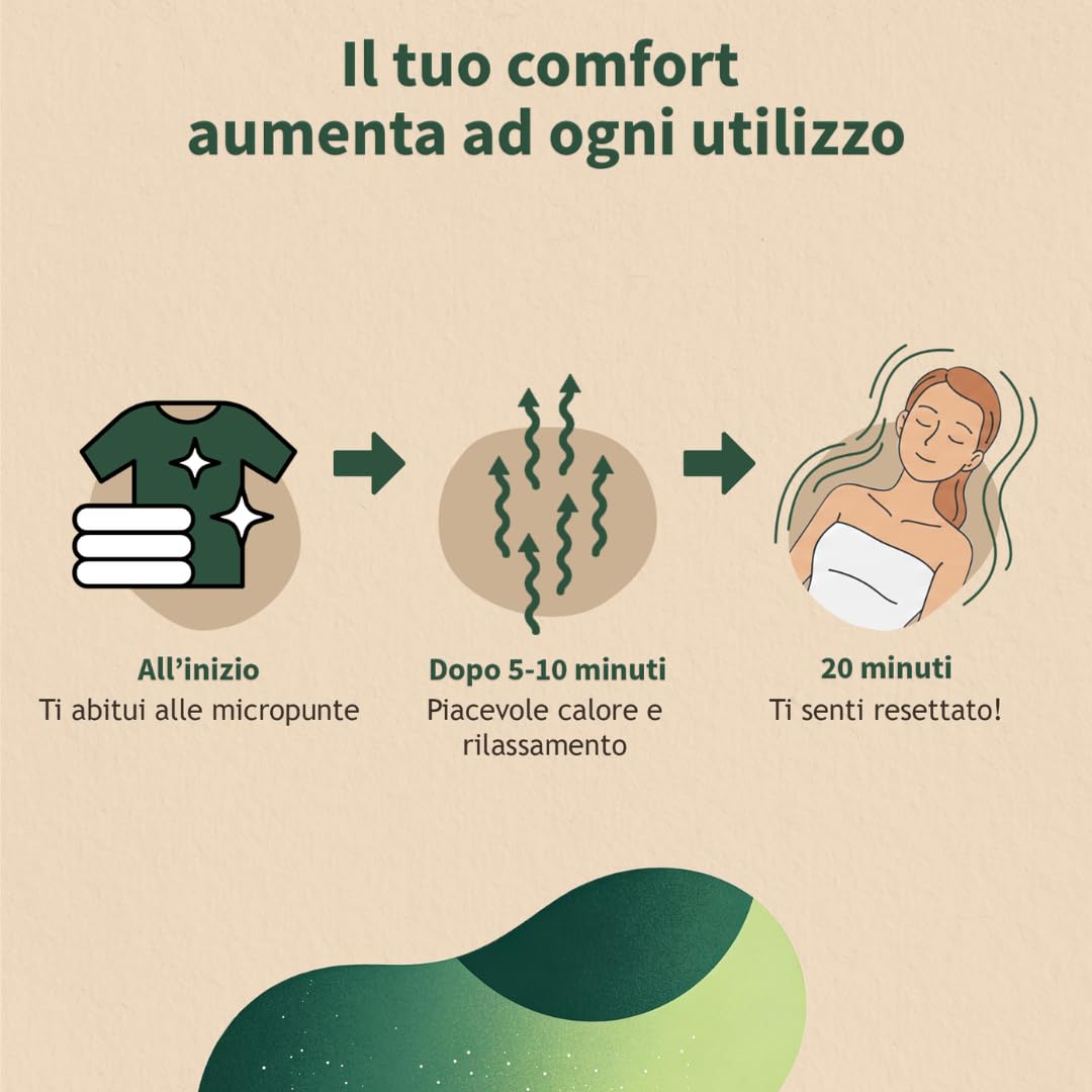 Thermo MYSA Duo - Tappetino Agopressione Originale con Cuscino Termico – Agopressione per Schiena e Collo, Fiori a 33 Punte, Rilassamento Totale, Design Svedese
