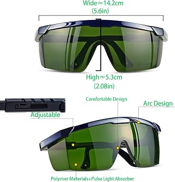 IPL 200-2000nm Laser Safety Glasses Goggles IPL Hair Removal Eyewear IPL Beauty Cosmetology Operator Eye Protection