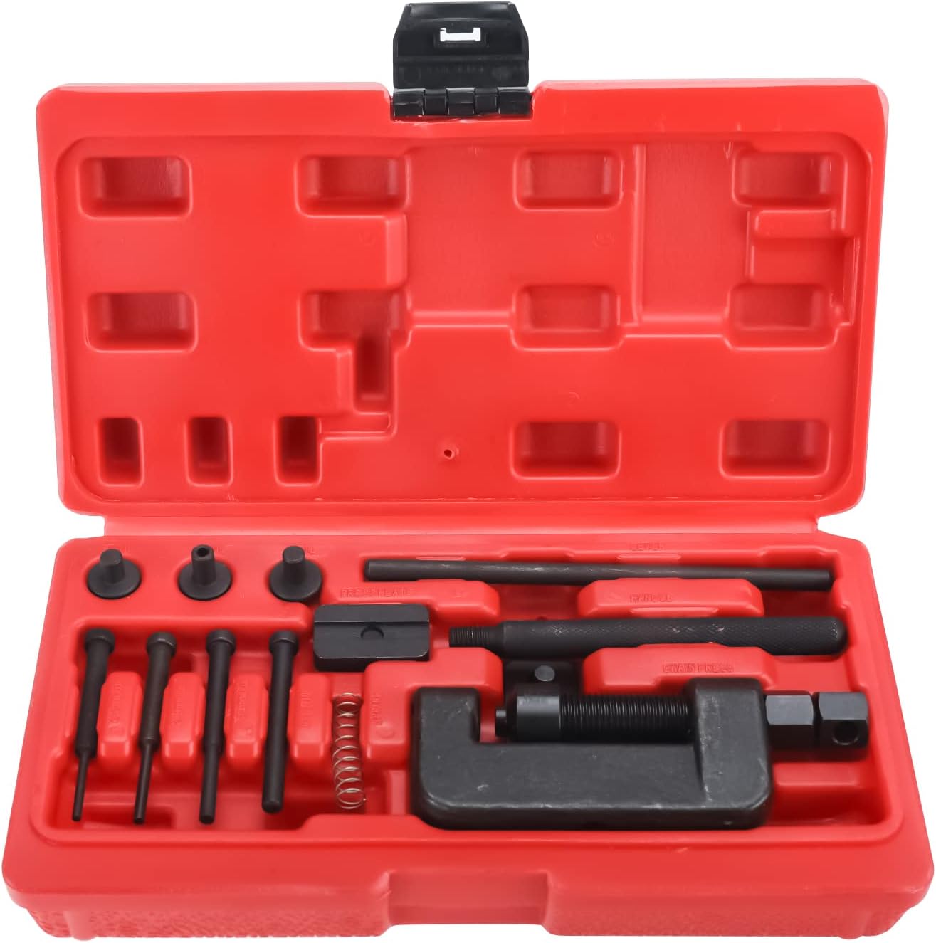 FreeTec 13-Piece Motorcycle Chain Separating Tool Rivet Tool for Motorcycle Chains and Timing Chains