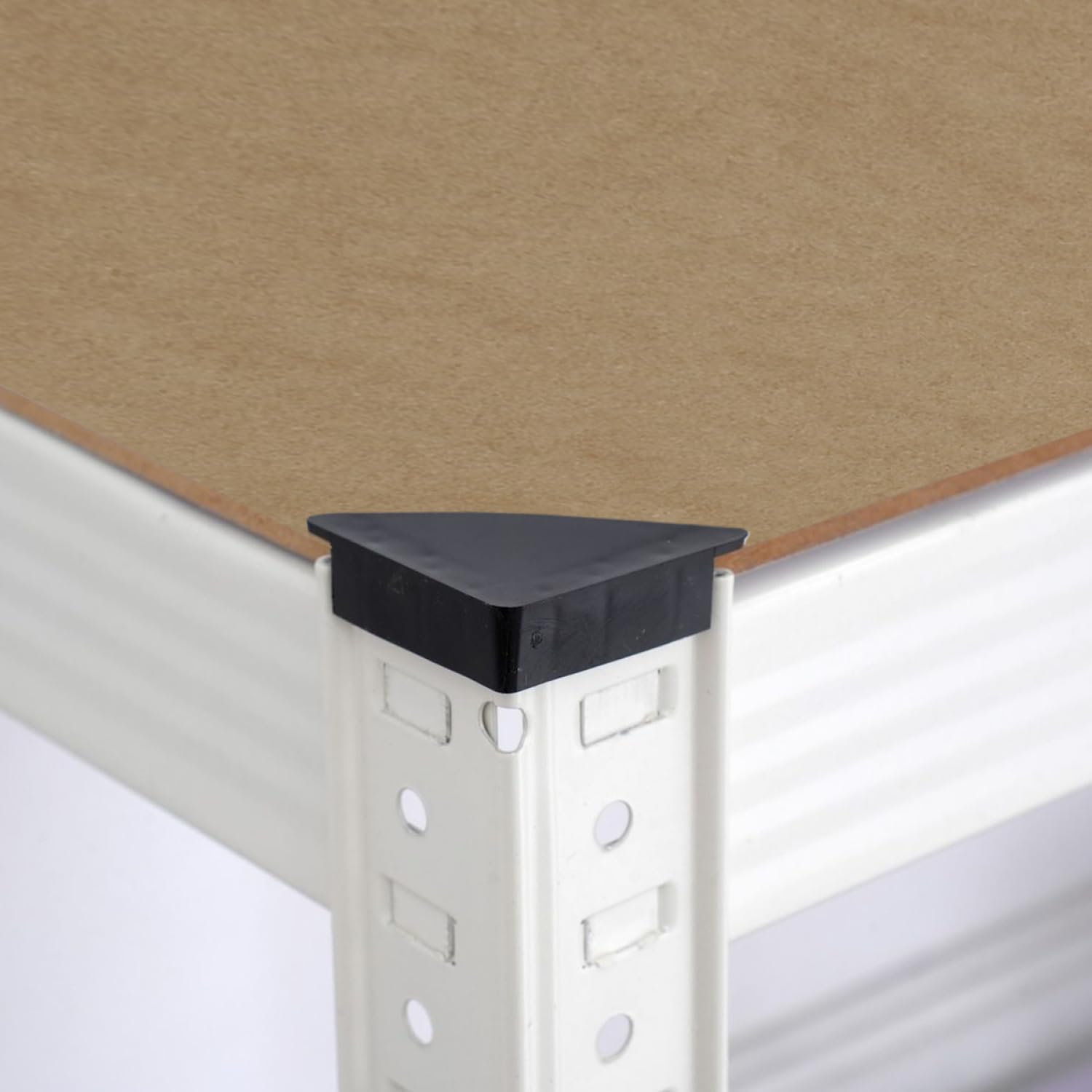 Scaffale Modulabile AEFFE 5 Ripiani - 180x90x40 Cm, Carico 150kg/ripiano, MDF, Bianco/nero/zincato - Foto 3