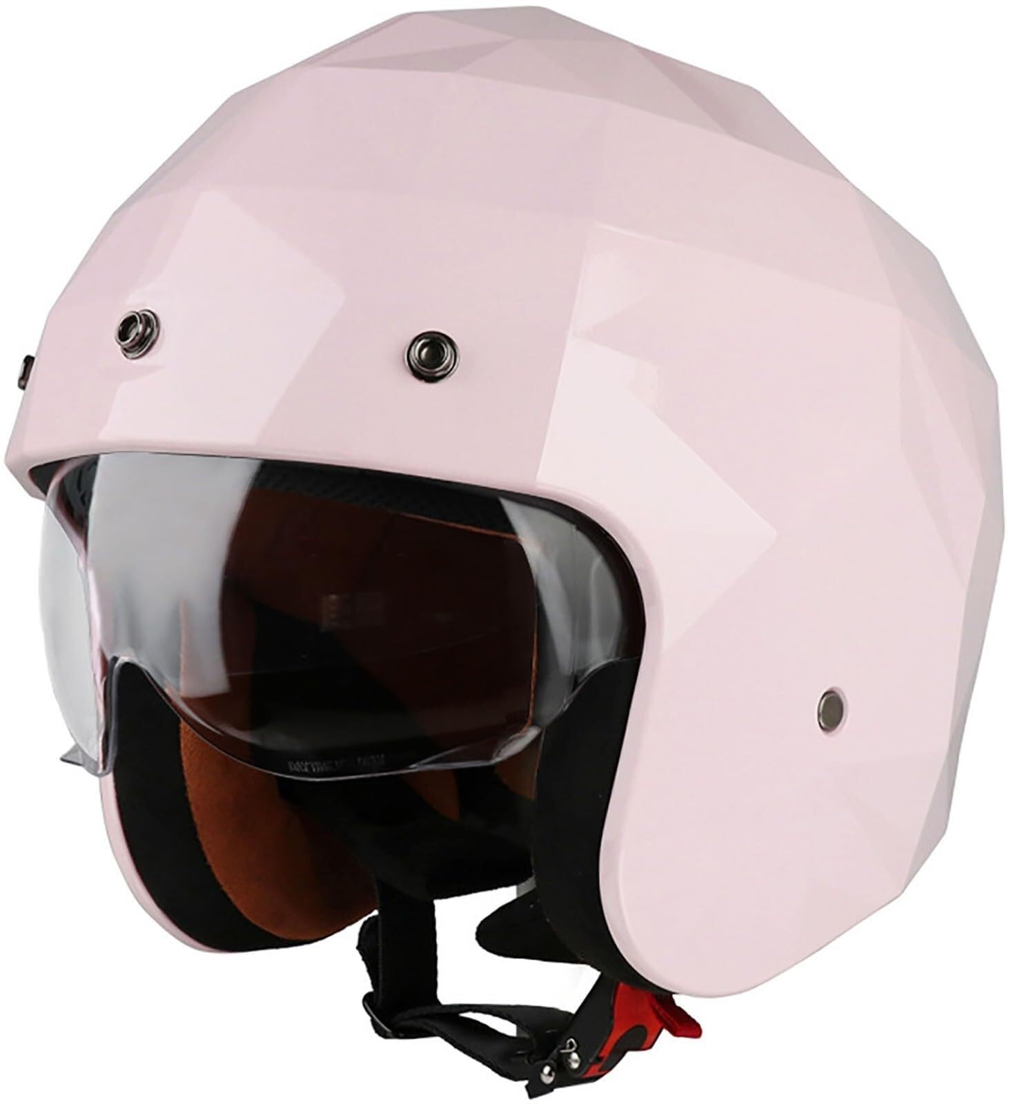 Casque moto jet léger ouvert pour éviter la chaleur L