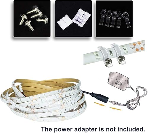 Miniatura 2 de Tasodin RGBIC - Tira de luces LED para dormitorio, kit de tiras de luces LED que cambian de color con control remoto, 16.4 pies, 5050, flexible,