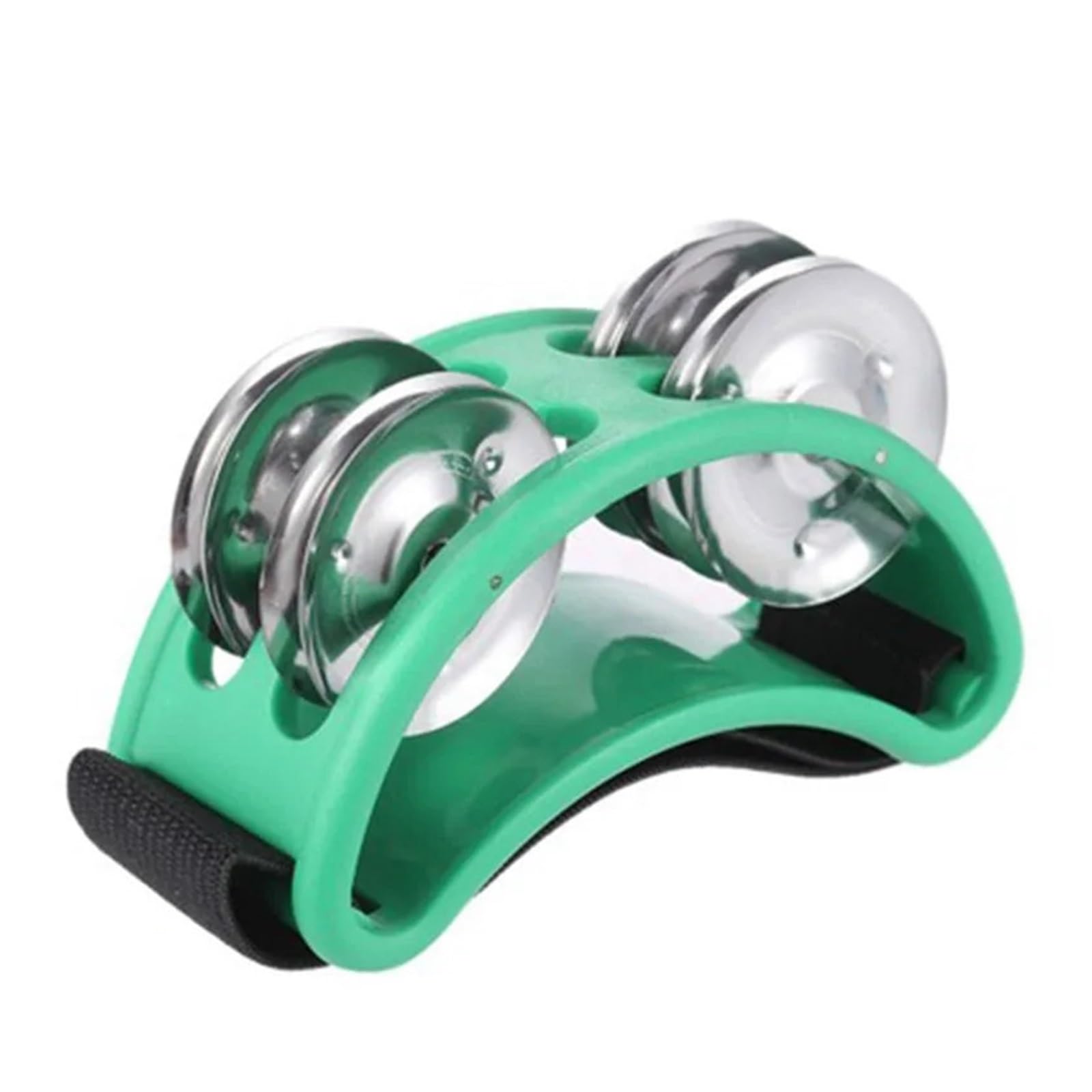 LXLAEOANG Outdoor Furniture Backrest Seat Cushion Elliptical Drum Companion Hand Foot Jingle Musical Educational Tambourine Percussion Instruments for KTV Party(Green)