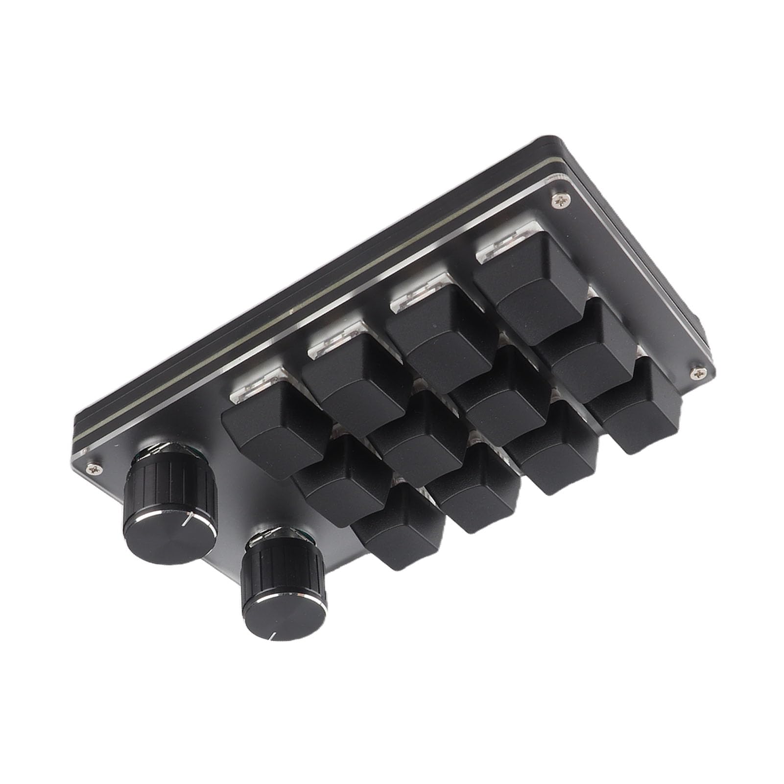 Tastiera Macro Meccanica, Tastierino Numerico USB Programmabile, Tasti, Ergonomico Plug and Play con Manopola Premibile per OS X (12 tasti con 2 manopole)