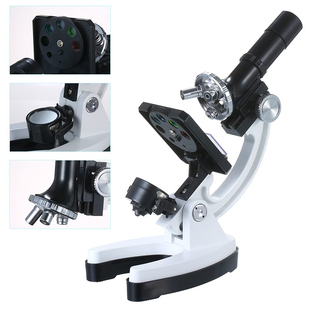Hm1200 High Definition profesjonalny metalowy mikroskop trinokularowy lupa 100X-1200X duży okular ze źródłem światła