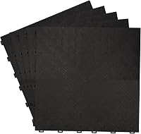 uyoyous 20 db Fekete Gumírozott Garázs Padlólap 40x40 cm Csúszásmentes 9