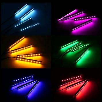 Kumandalı ayakaltı led rgb müziğe Duyarlı iç aydinlatma