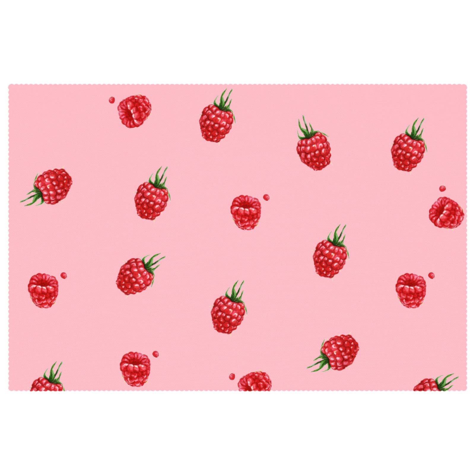 Set de table fraise pour repas de famille et goûter d'enfants ludique