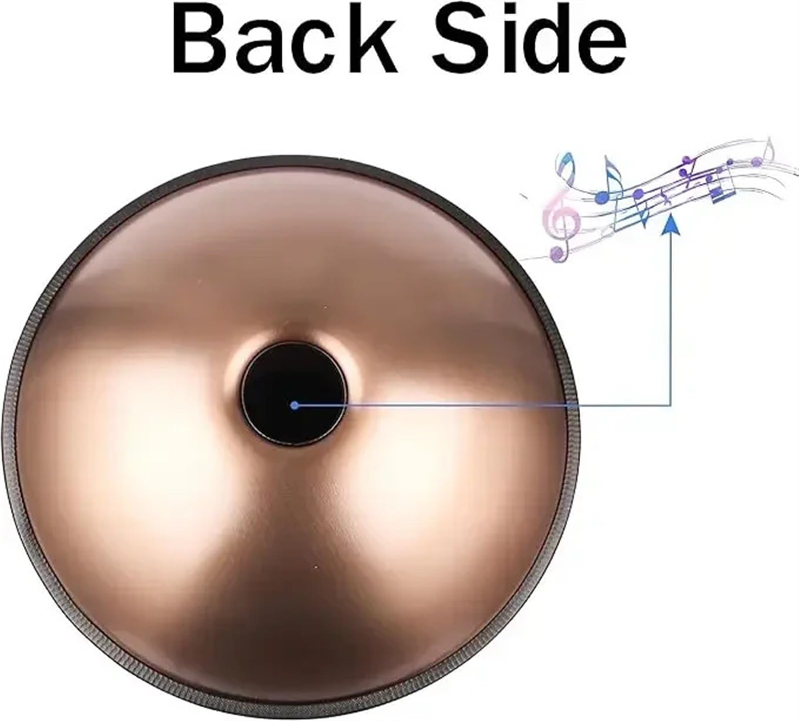 9/10/12/14 Note 22 pollici 432 Hz professionale in re minore strumento a percussione for tamburo handpan in acciaio for prestazioni professionali(432hz golden 9 tone)