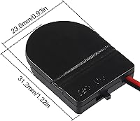 Vista 2 de 20 soportes de batería CR2032, soporte de batería CR2032 con interruptor, soporte para celda de moneda, 1 funda de batería de botón CR2032 de 3 V