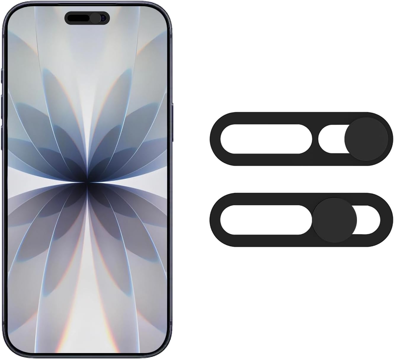 Front Camera Cover Compatible for Phone 17/17 Air/17 Pro/17 Pro Max - Easy Slide Security Cover, Privacy Slider Protects Your Phone Security-Black