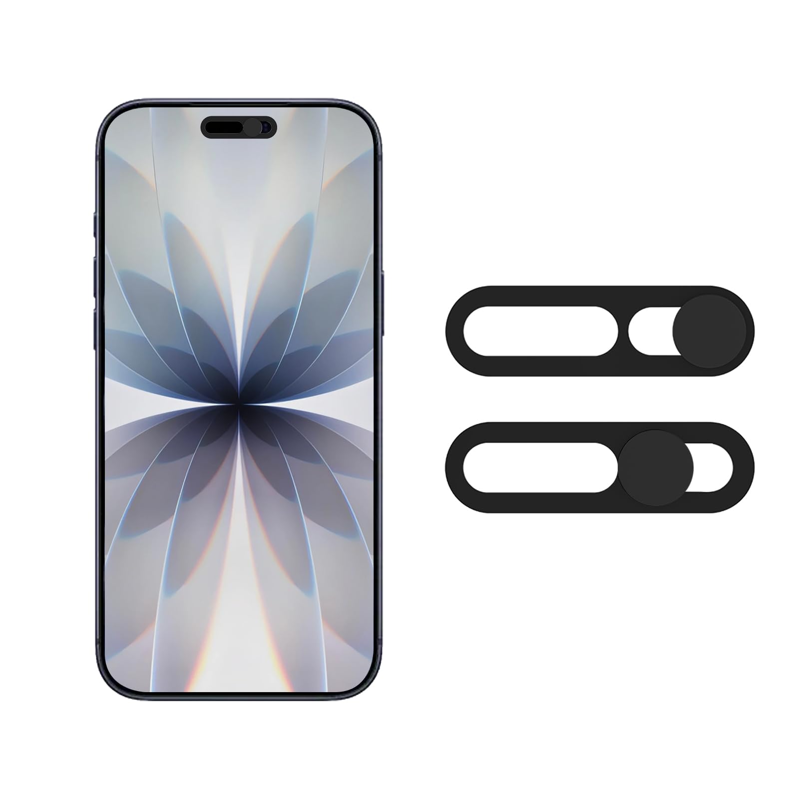 Front Camera Cover Compatible for Phone 17/17 Air/17 Pro/17 Pro Max - Easy Slide Security Cover, Privacy Slider Protects Your Phone Security-Black