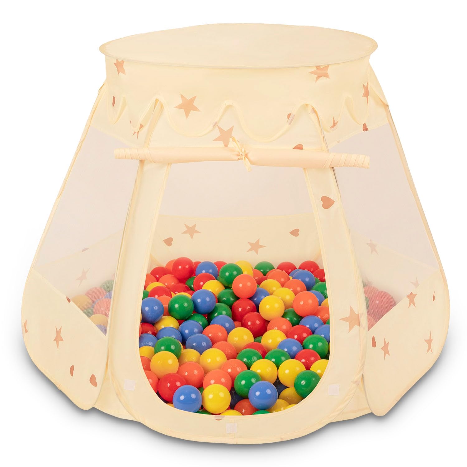 Selonis Play Tent For Kids Castle Baby Playhouse For Children 105X90cm/300 Balls 7Cm Pop Up Perfect For Indoor And Outdoor Easy Set Up