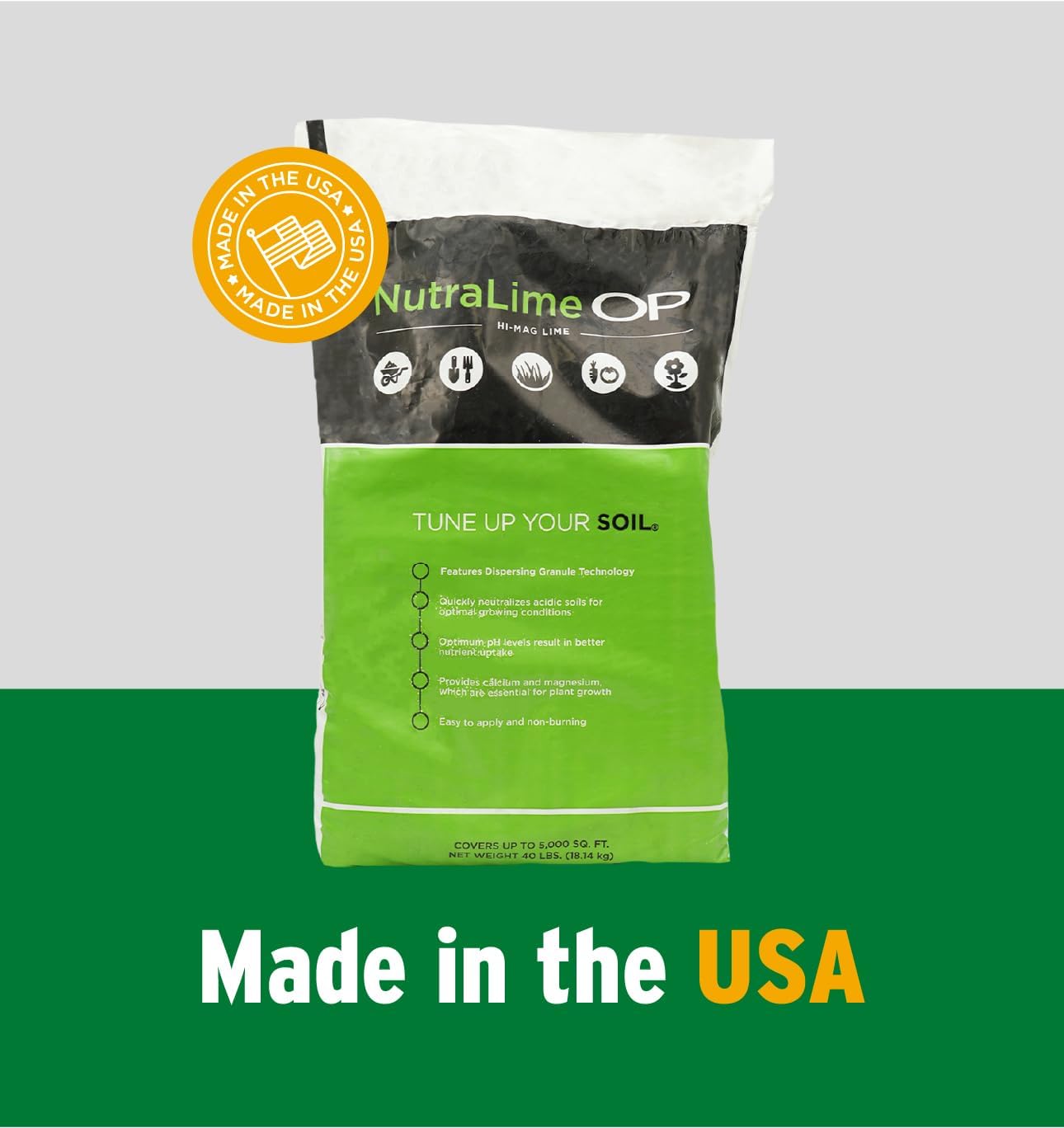 The Andersons NutraLime DG Pelletized Limestone 5,000 sq ft 40 lb Bag