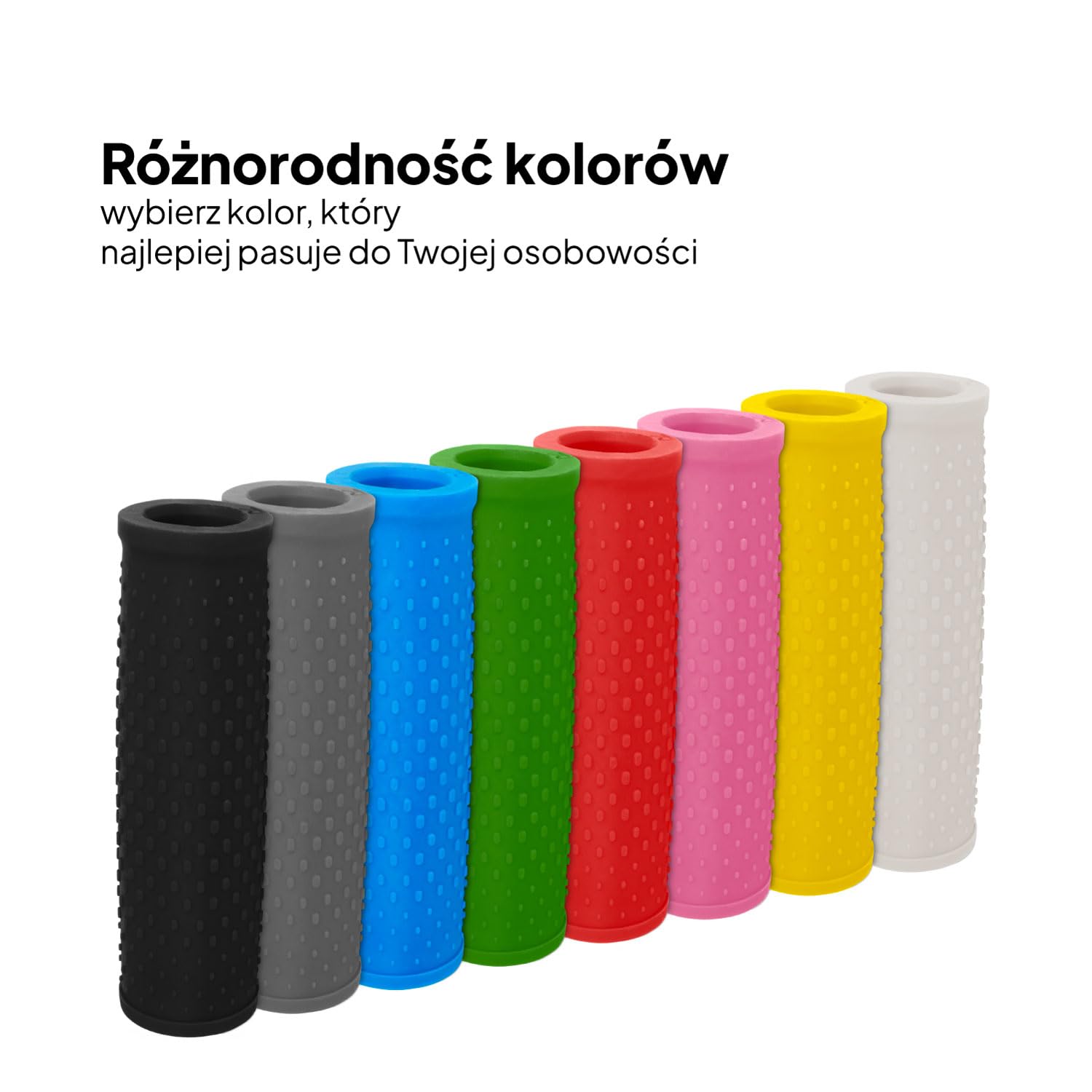 OcioDual 2x chwyty kierownicy do hulajnogi elektrycznej, kompatybilne z Xiaomi 1S / M365 / Essential/Pro/Pro 2, antypoślizgowa teksturowana guma