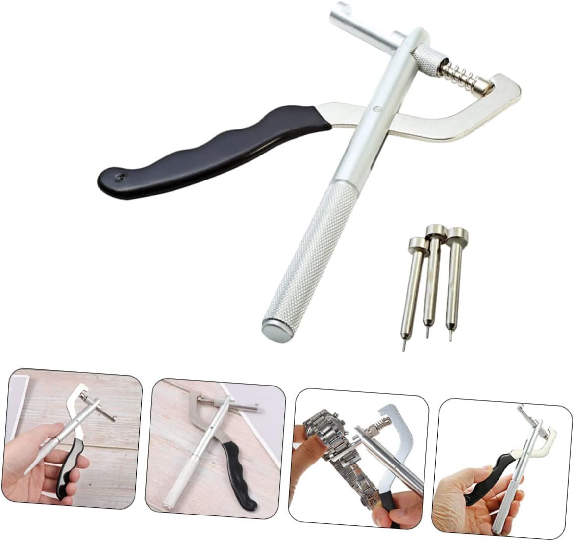 Link Pin Removing Pliers Set Adjustable Watch Band Pliers for Watch Strap Sizing Sturdy Handheld Tool
