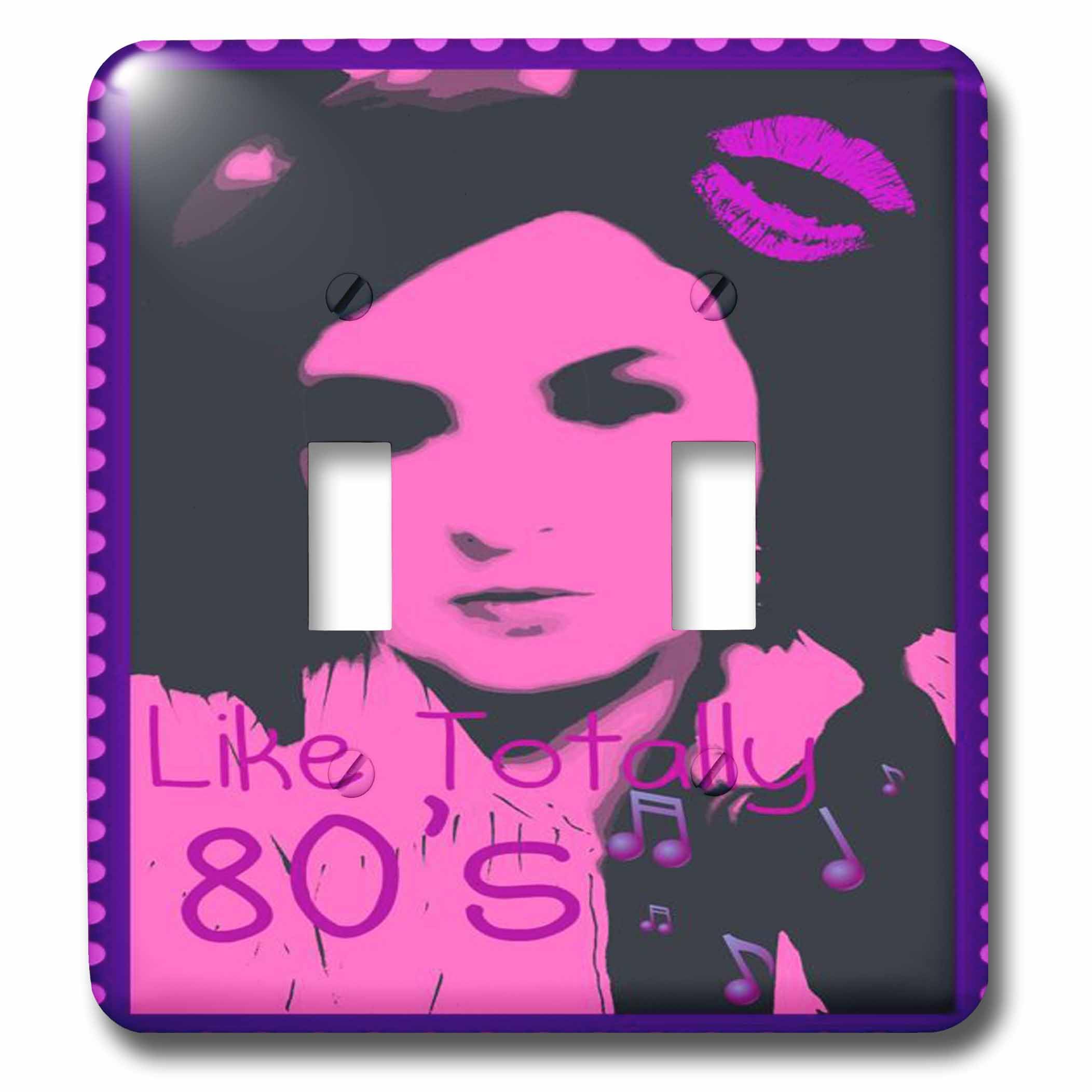 Interruptor de palanca doble rosa retro 3dRose lsp_22480_2 de alta resistencia