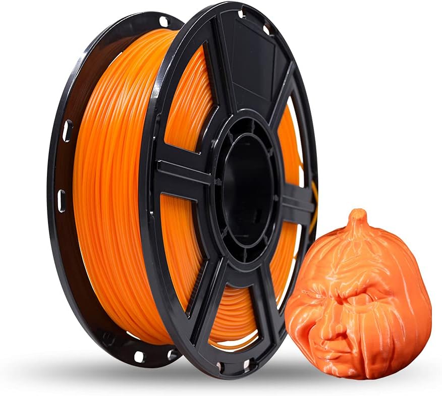 Flashforge PLA Filament 1.75mm, 3D Printer Filaments 0.5kg Spool-Dimensional Accuracy +/- 0.02mm for Adventurer 3 Series (Orange)