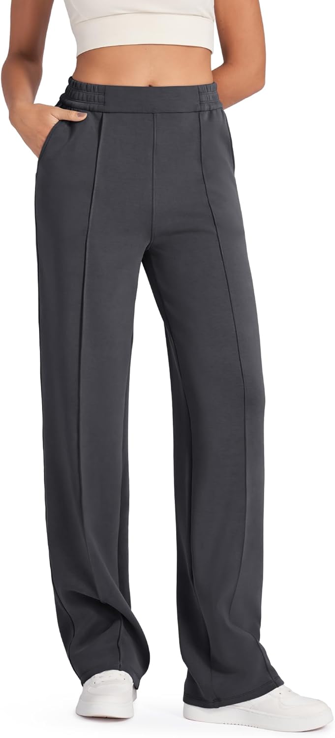 G4Free Smoofit Modal Soft Women Wide Leg Sweatpants Yoga Pants Casual Lounge Trousers Short/Petite/Regular/Tall/Extra Tall