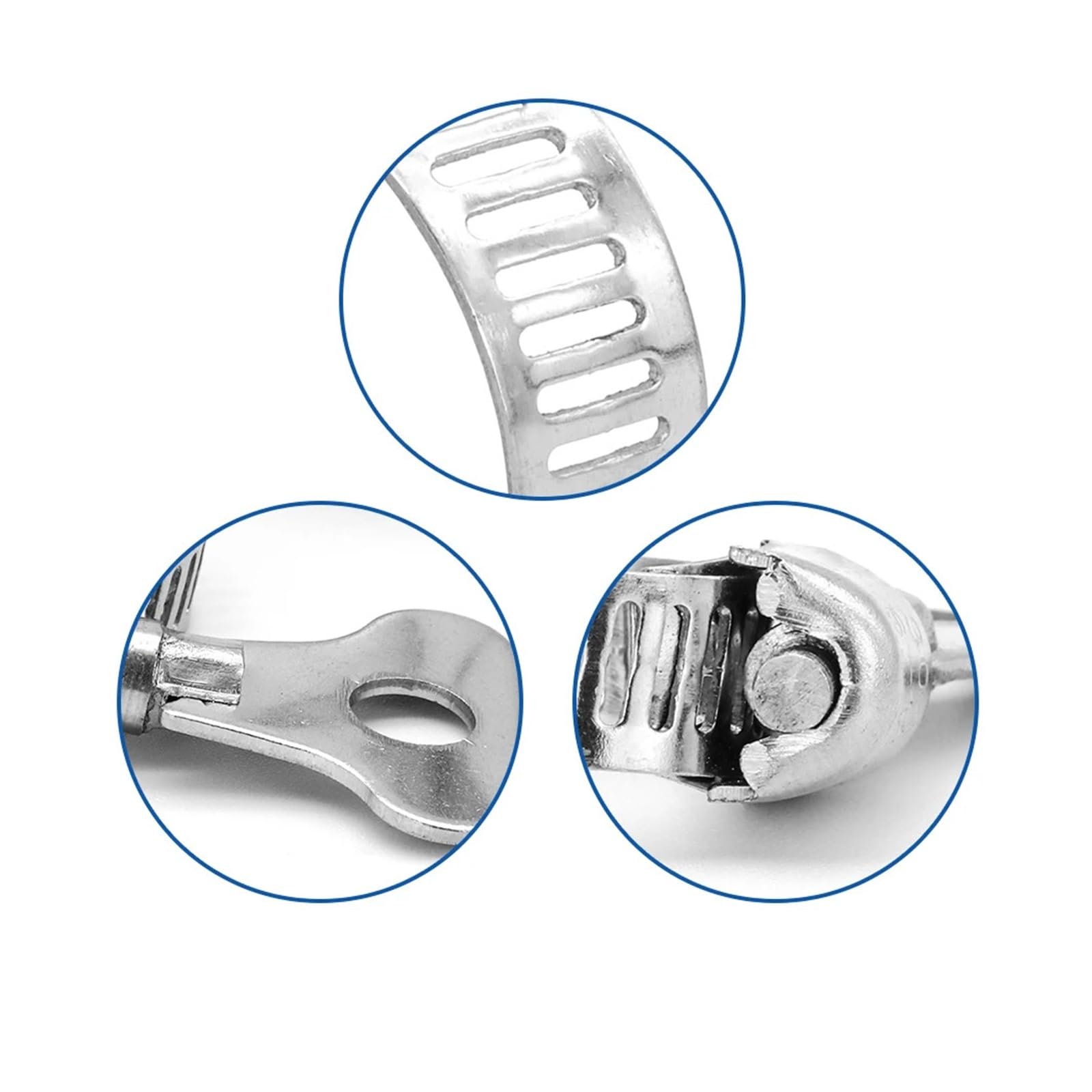 41 pz chiave fascetta stringitubo regolabile 8-38 mm ingranaggio a vite senza fine set di clip for tubi dell'acqua idraulici morsetti automobilistici