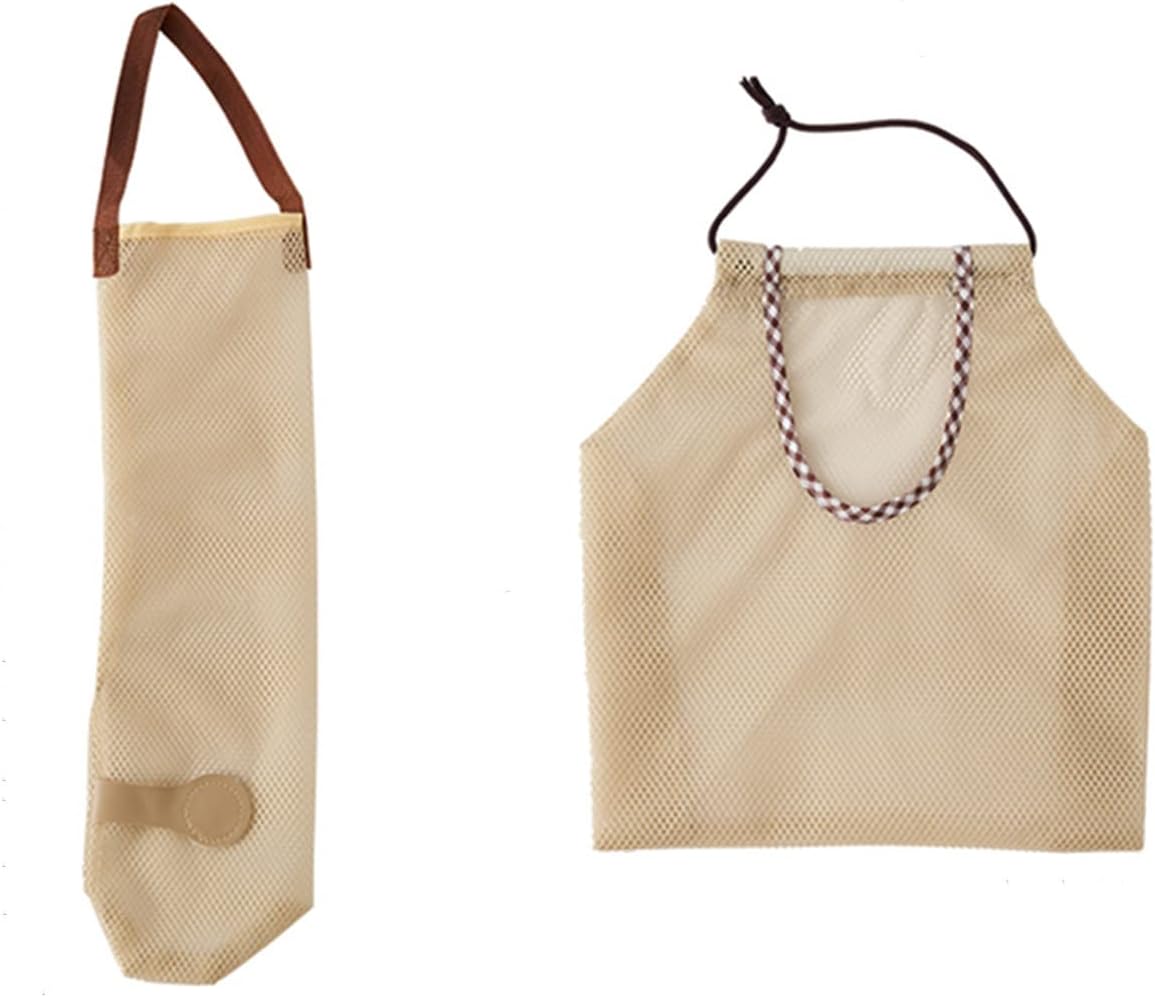 Reusable Grocery Bags Veggies Fruits Holder Counter Space Saver Net Storage Pouch for Onion Potato Garlic Pack 2