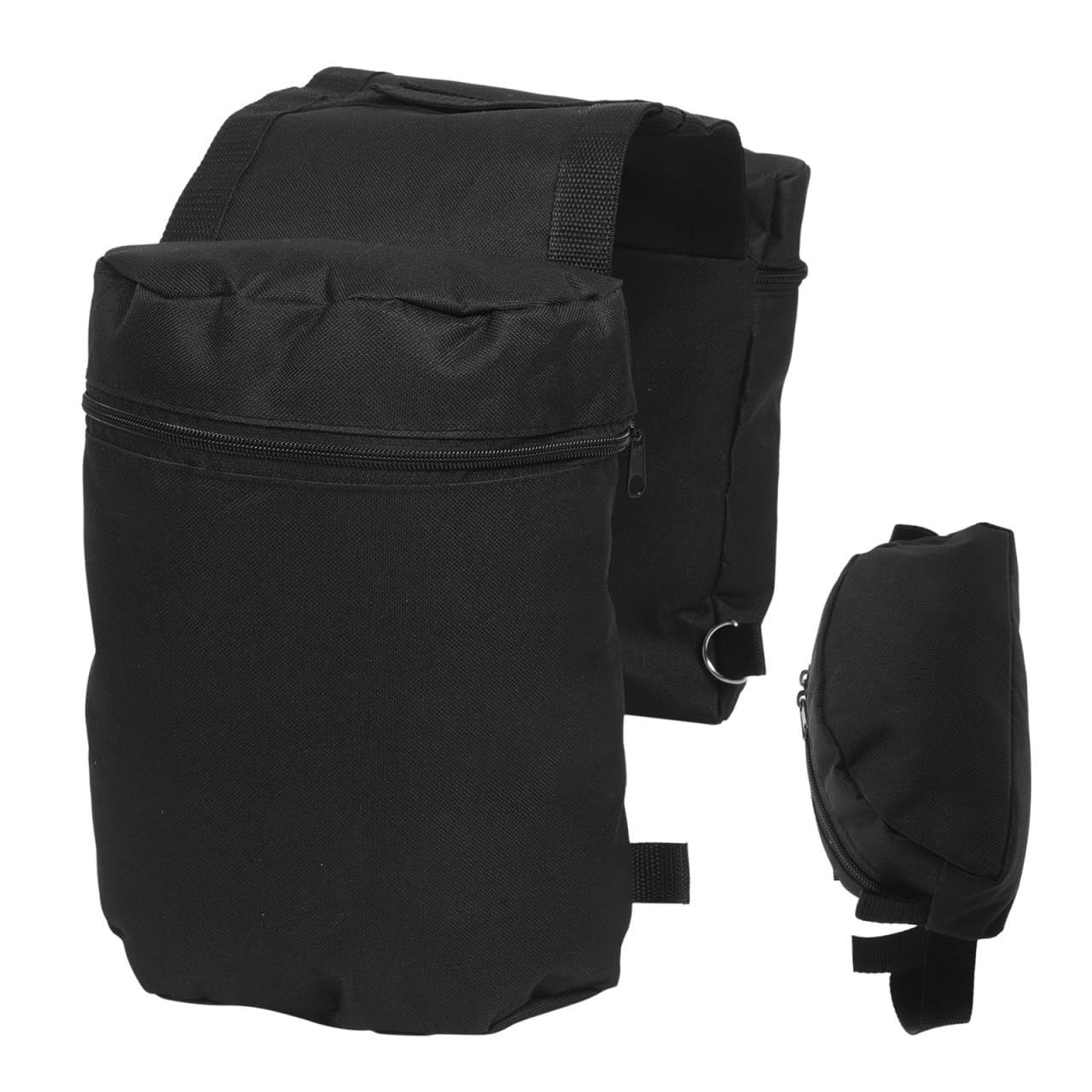 GALPADA Borsa per Bicicletta da Portapacchi Posteriore Oxford 600d Nero Scomparti Organizzati e Design Sicuro per Ciclismo Urbano e Outdoor