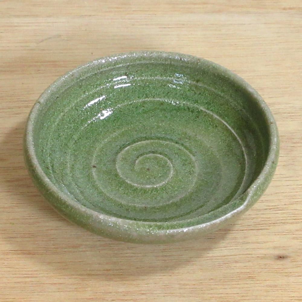 Amazon | 小皿 織部うず箸置き8cm小皿 豆皿 業務用 美濃焼 24a333-36