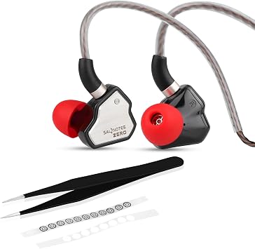 Linsoul 7Hz Salnotes Zero HiFi 10mm Dynamic Driver in-Ear Earphone IEM & 7hz x Crinacle Dioko Replacement Filter Mesh Tweezer Kit