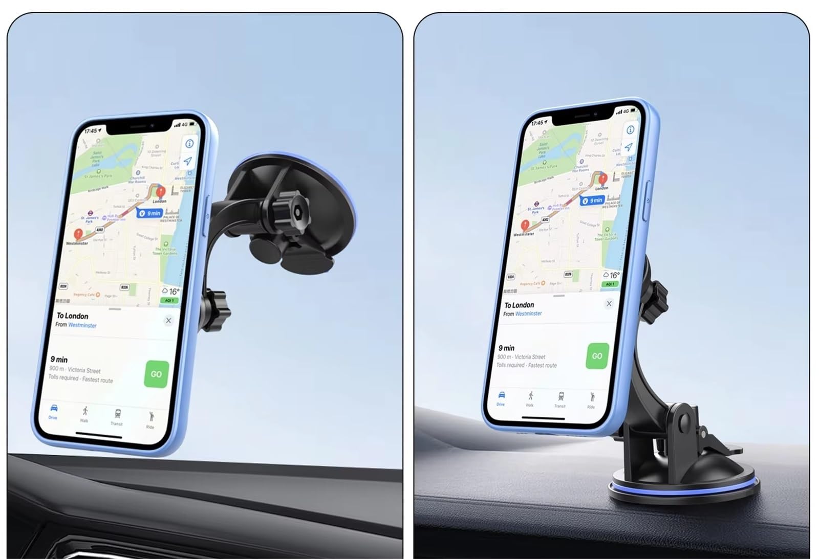 para iPhone Soporte Universal Teléfono Automóvil Montaje Ventosa Ventosa Ventilación Aire Celda Móvil Inteligente Soporte Móvil Coche