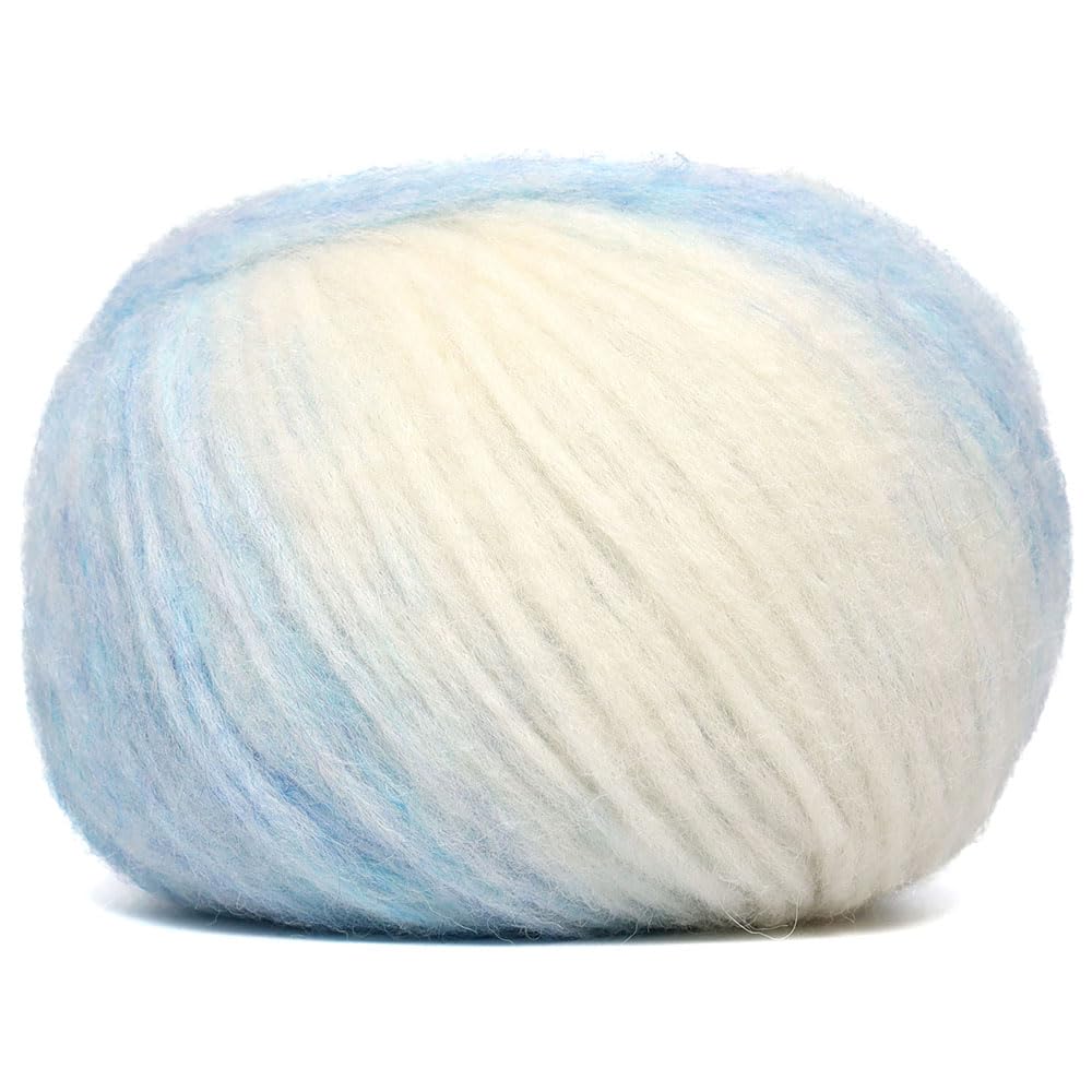 Pullu Baby-Alpaka-Merinowolle, Set mit 3 Knäueln (150 g) Kammgewicht, direkt aus Peru, himmlisch weich und perfekt zum Stricken und Häkeln (Serene Skylight)