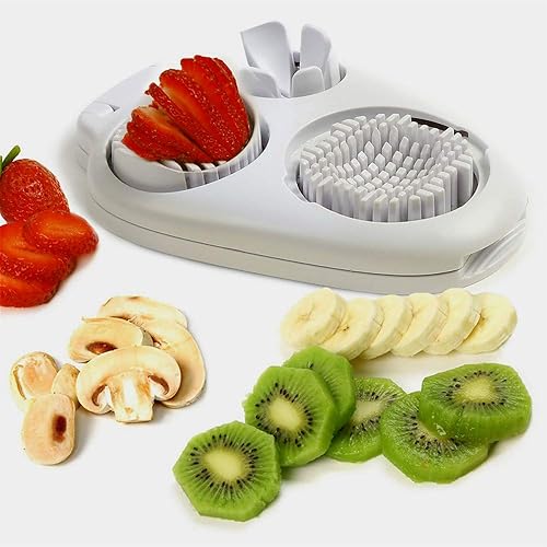 Miniatura 3 de SLHZA 3 en 1 cortador de huevos, cortador de huevos para huevos duros, con cables de corte de acero inoxidable, cuñas multifunción, accesorios de