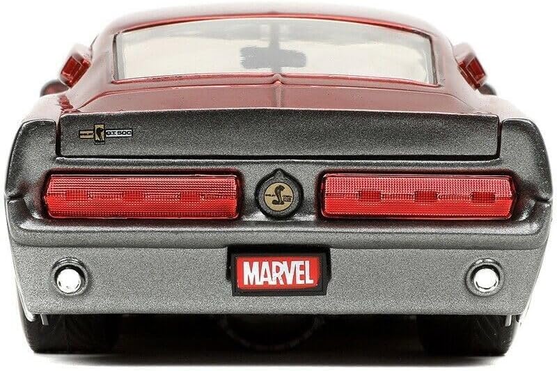 Miniatura 9 de Jada Toys Marvel Guardians of The Galaxy 124 1967 Shelby GT500 - Coche fundido a presión con figura de señor de las estrellas de 2.75 pulgadas