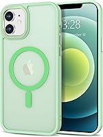 Vista 135 de Anuck - Funda magnética para iPhone 11 compatible con MagSafe, carcasa trasera mate translúcida dura, borde de TPU, delgada, resistente a impactos