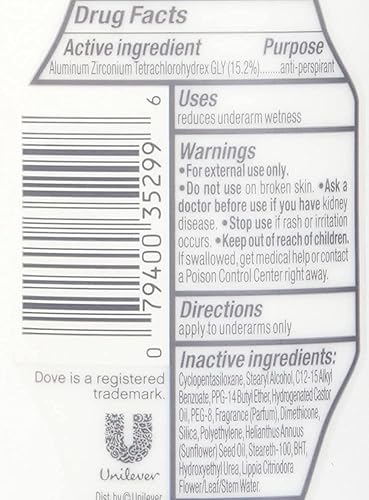 Vista 61 de Dove Advanced Care Desodorante antitranspirante, coco, 2.6 oz, 4