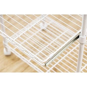 新品アイリスオーヤマ　メタルラック　レンジ台　キャスター付【ホワイト】防サビ加工 Amazon｜アイリスオーヤマ メタルラック レンジ台 4段