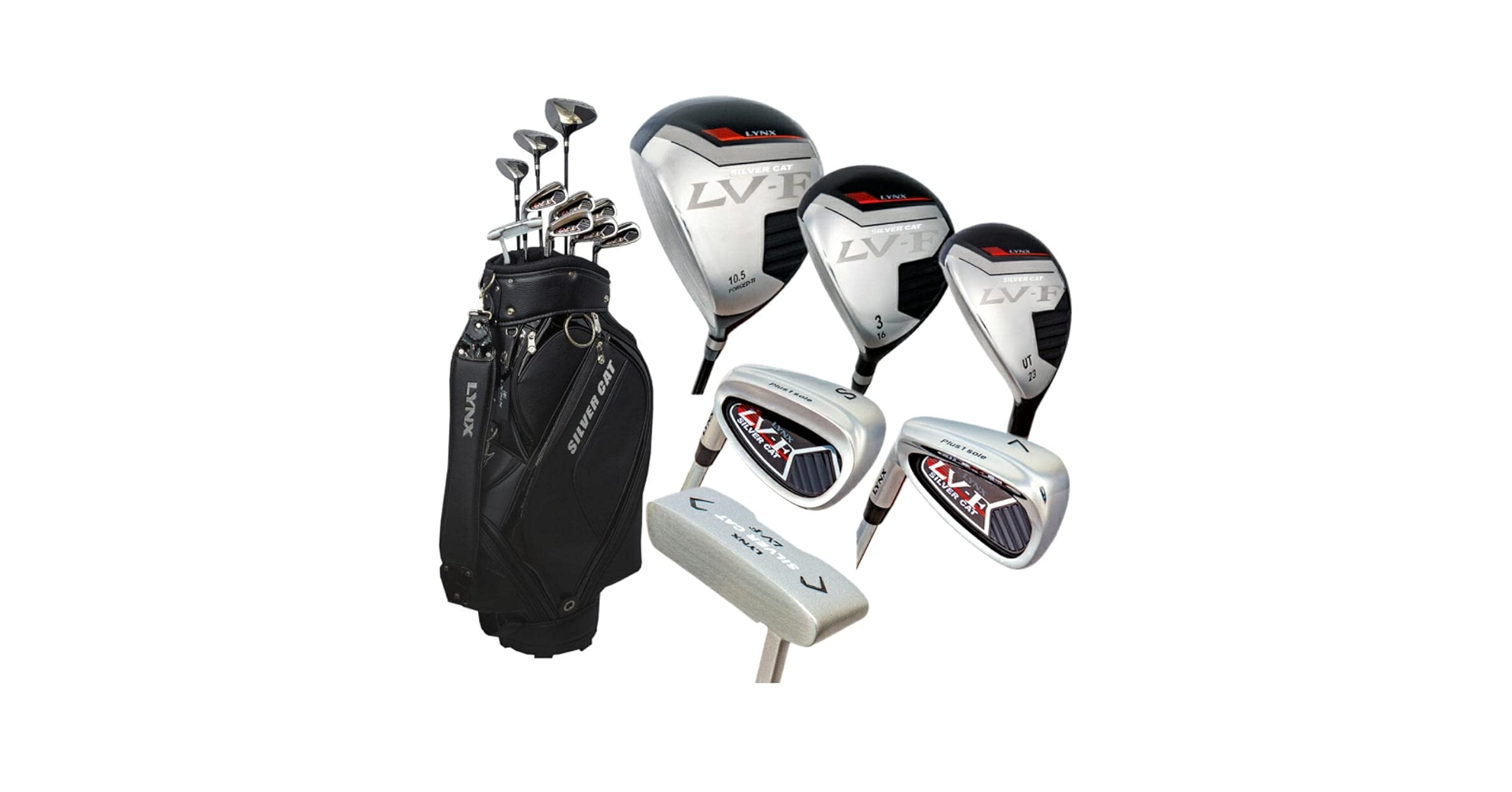 LynxSILVERCAT LV II フルセット レフティー】 Lynx リンクス シルバーキャット LV-F クラブ