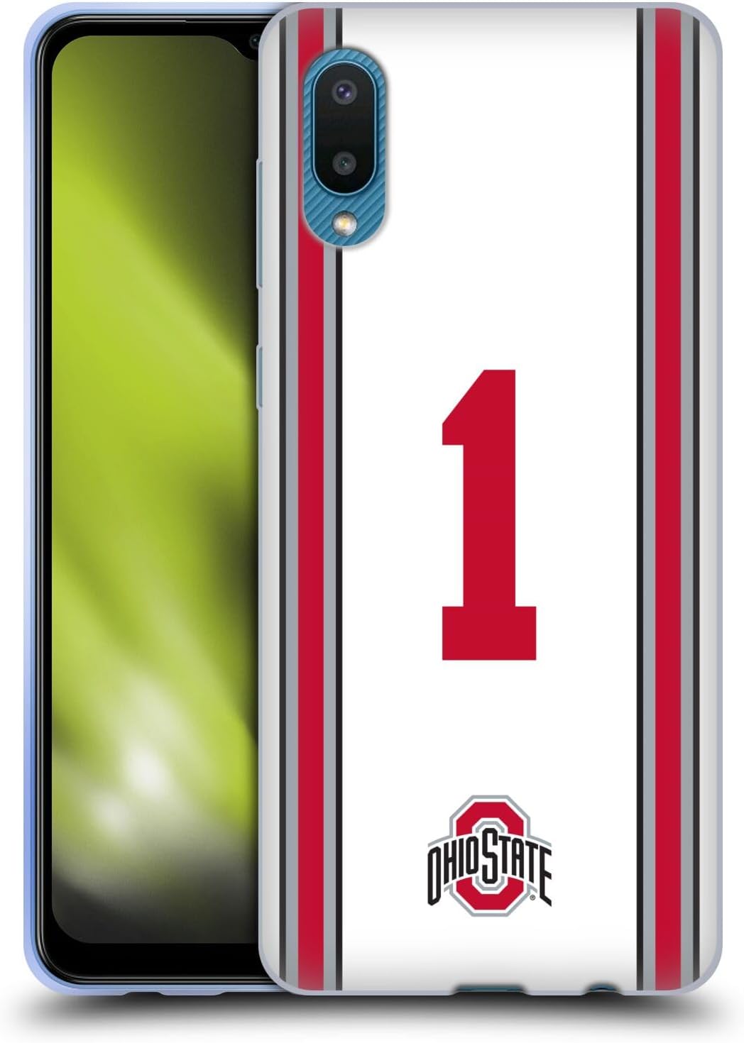 Head Case Designs Officially Licensed Ohio State University Football Away Jersey Gel Case [Military Grade Protection] Compatible With Samsung Galaxy A02/M02 (2021)