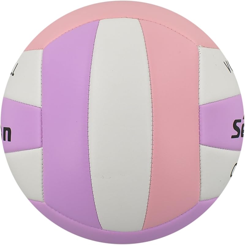 Senston Röplabda 5-ös Méret - Vízálló PVC Strandröplabda Pumpával, Ideális Strandra és Medencéhez, Lila Színben