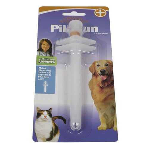 Zgehnao Para perro, para dispensador, pastillas para mascotas, empujador de tabletas para extremo Fo